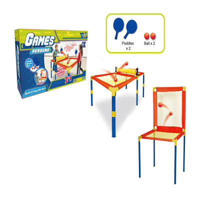 طاولة الألعاب 2 في 1 – كرة مرتدة وكرة طاولة بتصميم...