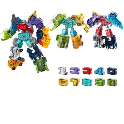 مكعبات تركيب ارقام يمكن تحويلها إلى أشكال متعددة