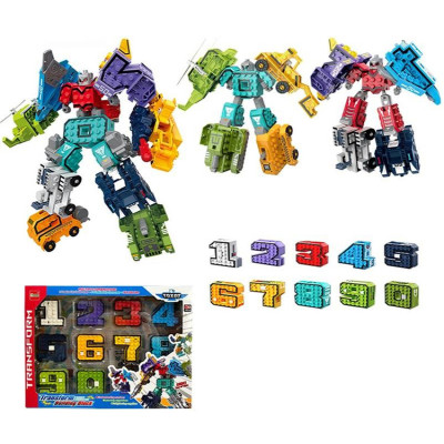 مكعبات تركيب ارقام يمكن تحويلها إلى أشكال متعددة