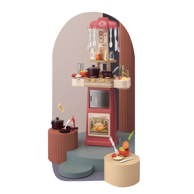 طقم مطبخ تفاعلي 44 قطعة بإضاءة وصوت، تجربة لعب واق...