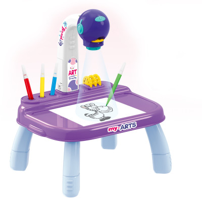 طاولة ولوحة رسم وبروجيكتور 2 في1