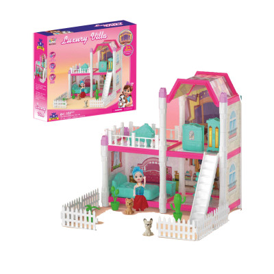 طقم فيلا مع عروسة واكسسوارات