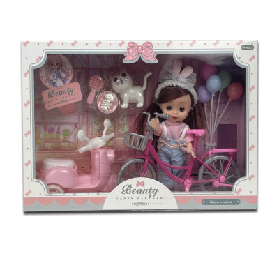 عروسة بيوتي مع دراجه ودباب