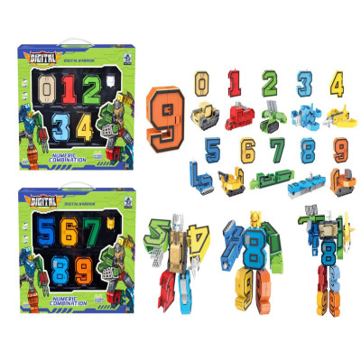 مكعبات تركيب ارقام يمكن تحويلها إلى روبوتات