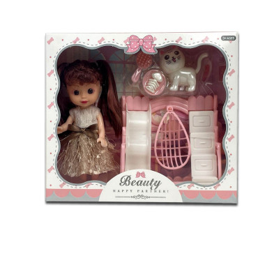 عروسة بيوتي مع زحليقة واكسسوارات