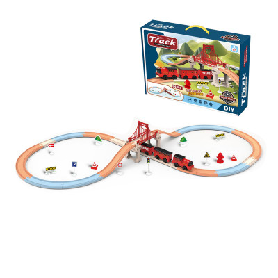 لعبة القطار المتكامل 64 قطعة – مسار تركيب ممتع بطو...