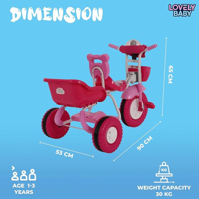 سيكل نفرين بلاستيك وردي