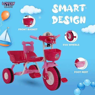 سيكل نفرين بلاستيك وردي