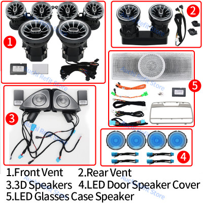 64 ألوان LED فتحات الهواء ثلاثية الأبعاد الدورية م...