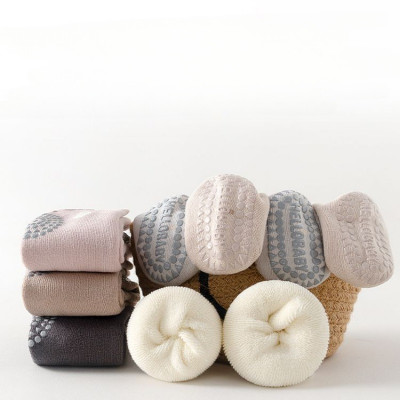 الشتاء الطفل الجوارب الطويلة المضادة للانزلاق الاط...