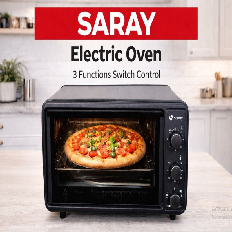 فرن كهربائي سراي سعة 36 لتر 1300 واط مع ترموستات ق...