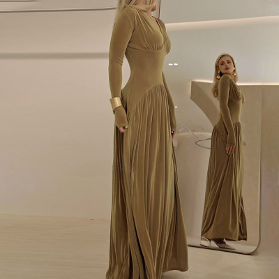 فستان مخمل نسائي