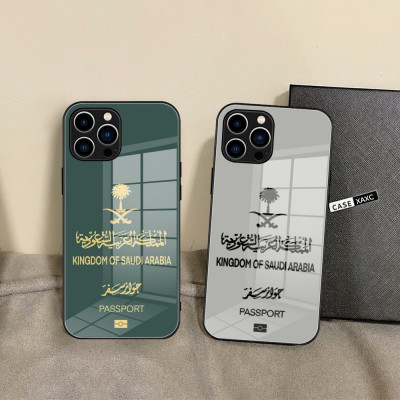 Saudi Arabia Passport Phone Case Glass Shell FOR I...