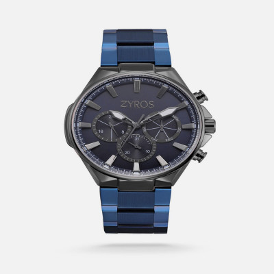 ساعه رجاليه ستيل باللون الأزرق