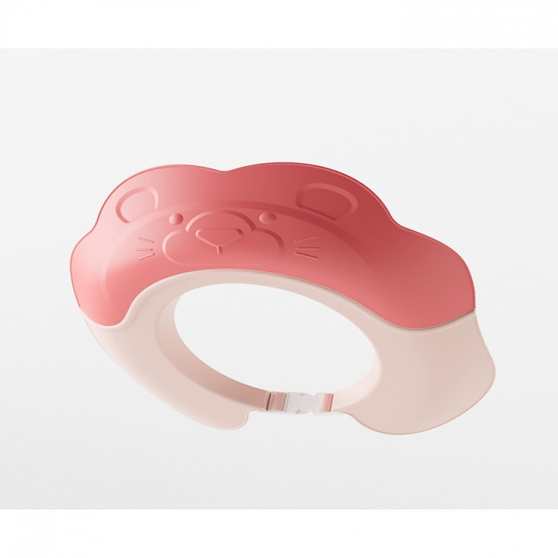 قبعة استحمام للأطفال لحماية العين والأذن مع شريط م...