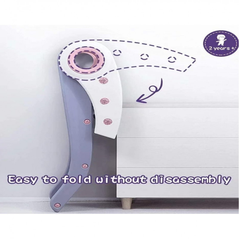 زحليقة علي شكل صاروخ للأطفال,120*40*56 سم أصفر-أزر...