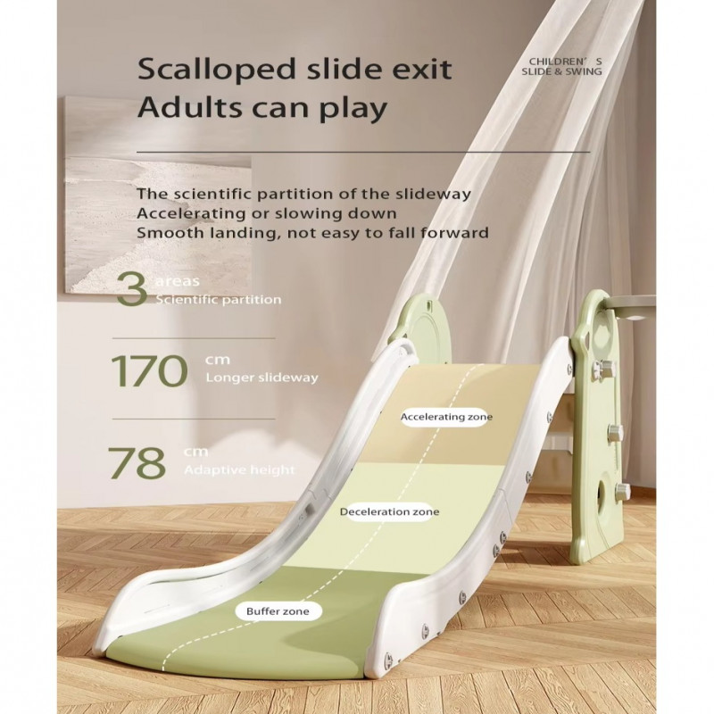 زحليقة علي شكل بطريق قابلة للطي مع طوق كرة سلة,175...