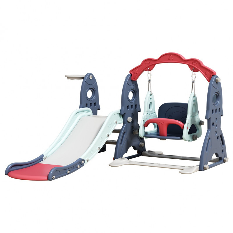 زحليقة مع مرجيحة علي شكل صاروخ مع كرة سلة 3*1 ,157...