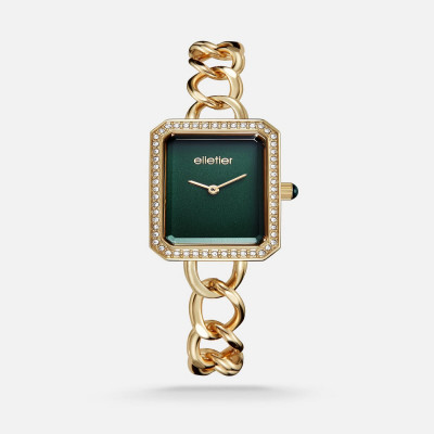 ساعة اليتير نسائيه بسير ستيل باللون الذهبي