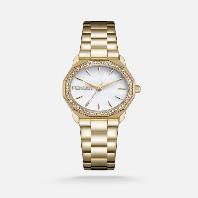 ساعة فينشي نسائيه ستيل باللون الذهبي