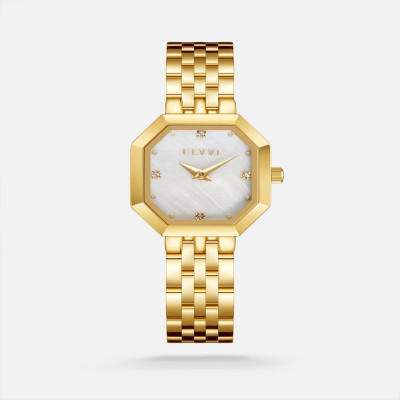 ساعة نسائية إلڤي بسير ستيل بلون ذهبي