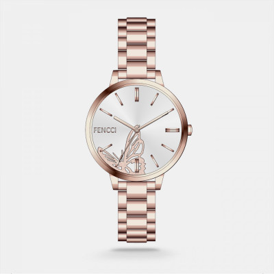 ساعة نسائية ستيل بتصميم انيق