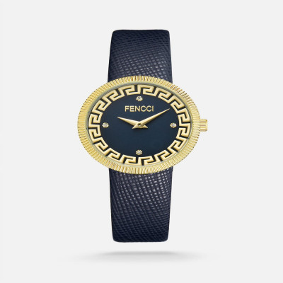 ساعة نسائية فنشي باللون الأزرق