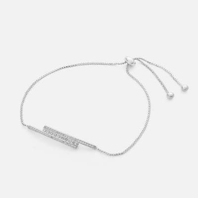 اسوارة نسائية بتصميم أنيق بلون فضي | MJB090F1103