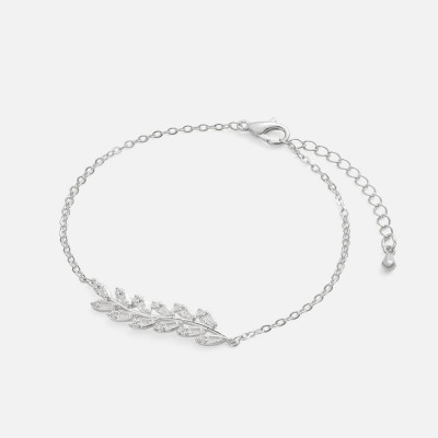 اسوارة نسائية كلاسيك باللون الفضي | MJB069F1103