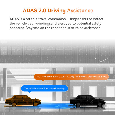 DDPAI Dash Cam Z60 3CH يدعم كاميرا داش الخلفية وال...