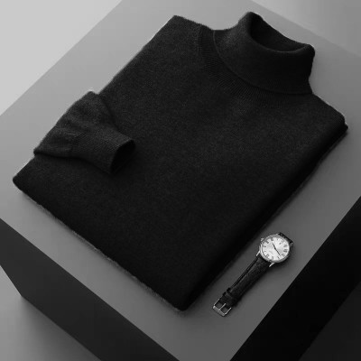 جديد الرجال الياقة المدورة البلوز سترة بلون محبوك...