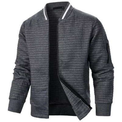 جاكيت رجالي بأكمام طويلة وسحاب ، معاطف بيسبول ، بل...