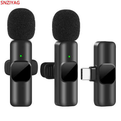 Wireless Lavalier microphone portable, audio and v...