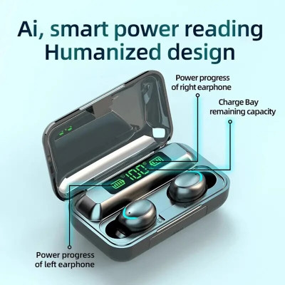 سماعات بلوتوث لاسلكية ، سماعات أذن TWS مقاومة للما...