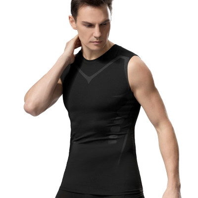 Compression Tank Top Men Gym Shirts Sleeveless Qui...