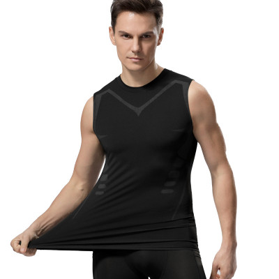 Compression Tank Top Men Gym Shirts Sleeveless Qui...