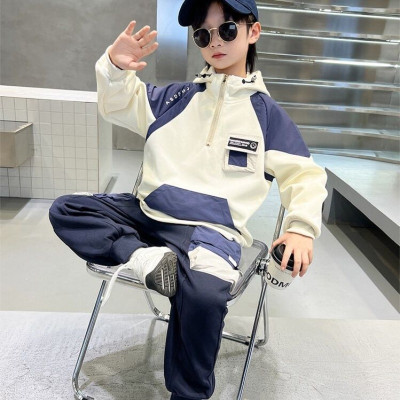 مجموعة هوديس مبطنة بالصوف للأولاد أطقم ملابس أطفال...