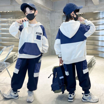 مجموعة هوديس مبطنة بالصوف للأولاد أطقم ملابس أطفال...